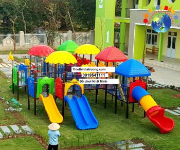 Khu trò chơi liên hoàn ngoài trời 14 khối